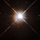 A Hubble Space Telescope image of Proxima Centauri, a star four light-years from Earth.
